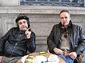 Elio and Guido relaxing